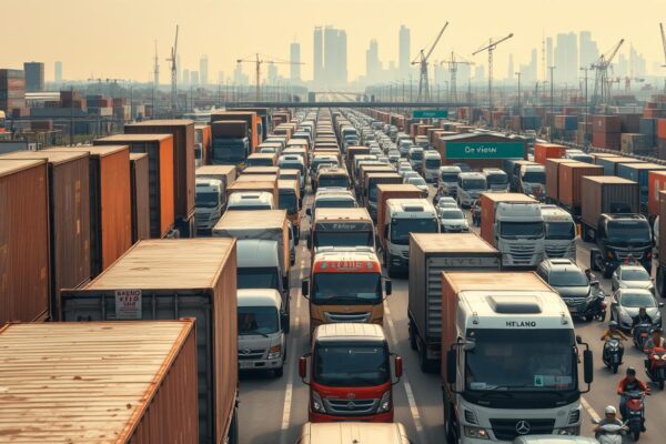 Keluh Kesah Sopir Kontainer Terjebak Macet Arah Pelabuhan Priok hingga 12 Jam Keluh Kesah Sopir Kontainer Terjebak Macet Arah Pelabuhan Priok hingga 12 Jam