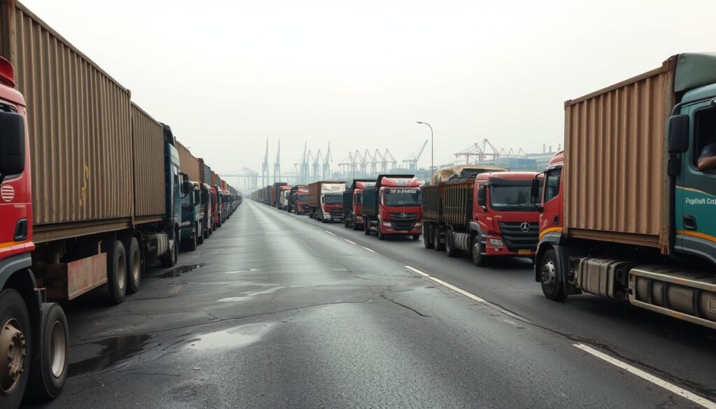 Kemacetan Jalan di Pelabuhan Priok