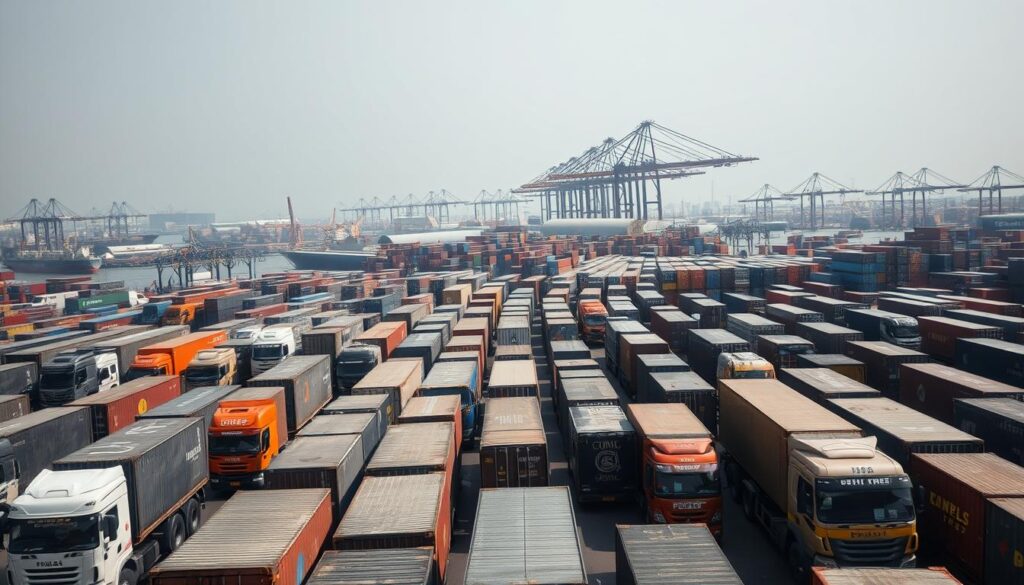 Kemacetan di Pelabuhan Priok