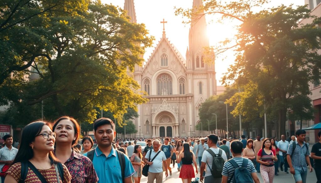Kunjungan Turis Ke Katedral Jakarta